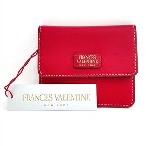 NWT Frances Valentine small red wallet